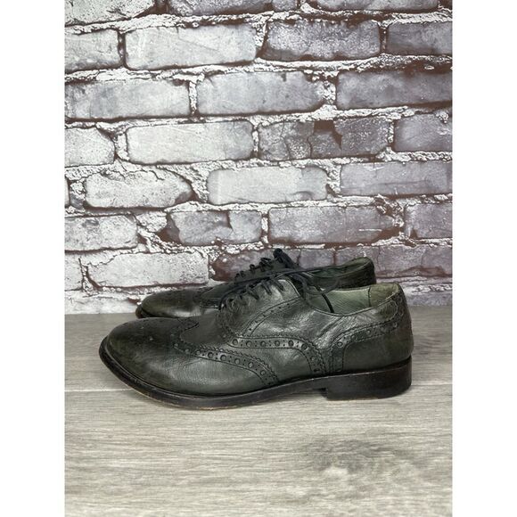 Paul Smith Men Only Green Leather Wingtip Oxfords Dress Shoes Women 38.5EU/8M US - Picture 1 of 16